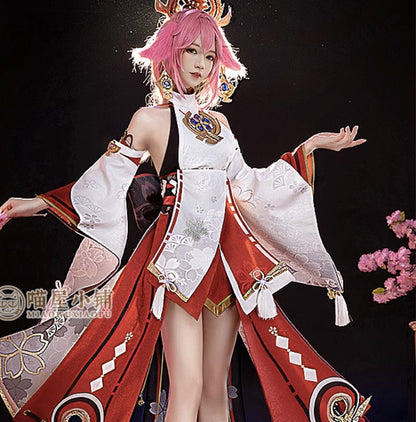Genshin Impact Yae Miko Cosplay Costume Anime Suit (L M XL XXL / pre-order) 15476:336695