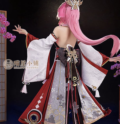 Genshin Impact Yae Miko Cosplay Costume Anime Suit 15476:336697