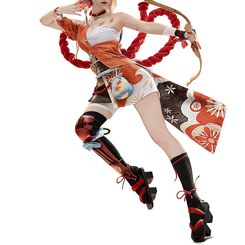 Genshin Impact Yoimiya Cosplay Costume Full Anime Costume 15464:375345