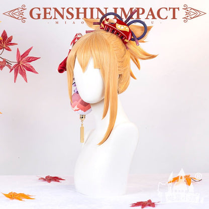 Genshin Impact Yoimiya Orange Cosplay Wig Anime Props 15494:411511