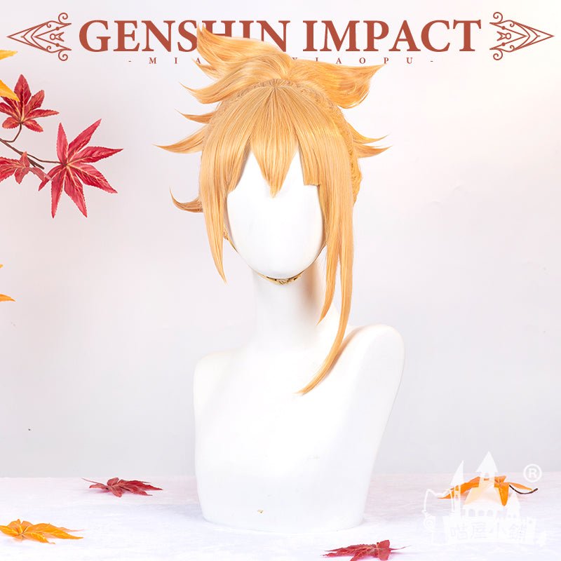 Genshin Impact Yoimiya Orange Cosplay Wig Anime Props 15494:411509