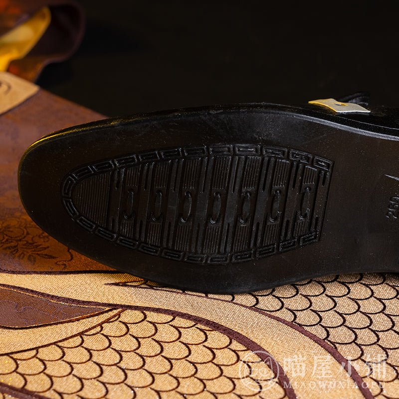 Genshin Impact Zhongli Black Cosplay Shoes 15358:413081