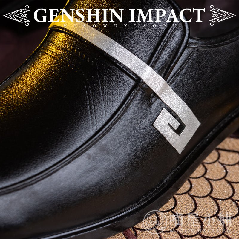 Genshin Impact Zhongli Black Cosplay Shoes 15358:413079