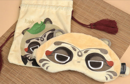Genshin Raccoon Series Sayu Sleeping Eye Mask Hooded U-shaped Pillow - TOY-PLU-111703 - GENSHIN IMPACT - 42shops