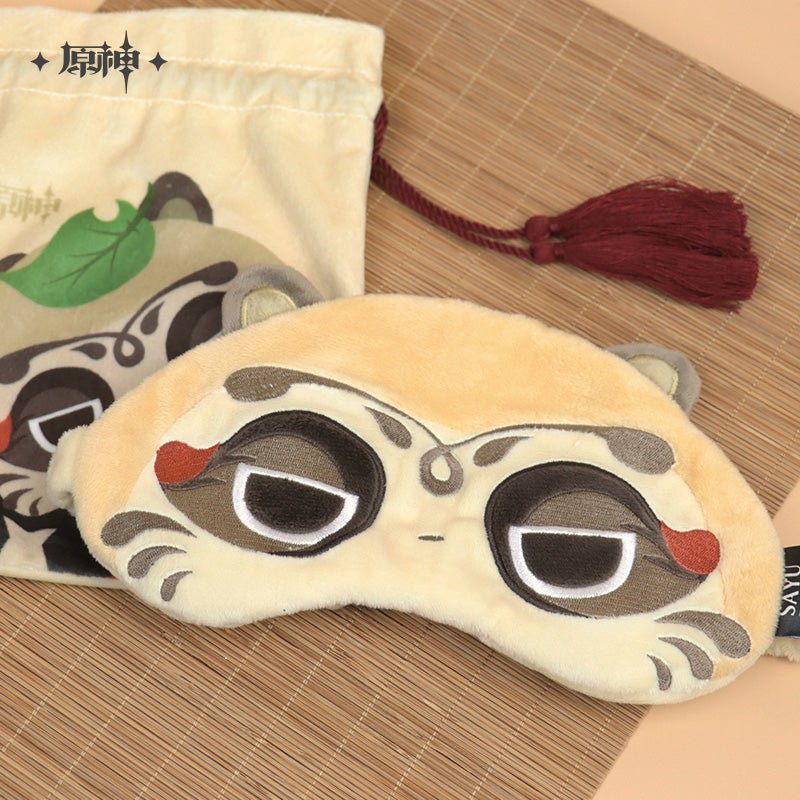 Genshin Raccoon Series Sayu Sleeping Eye Mask Hooded U-shaped Pillow 9716:429533