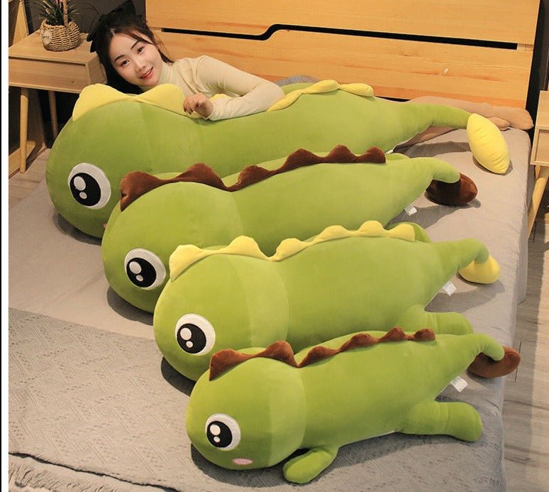 Giant Green Pink Dinosaur Plush Toys Sleeping Pillow - TOY-PLU-24401 - Hebei shangqi - 42shops