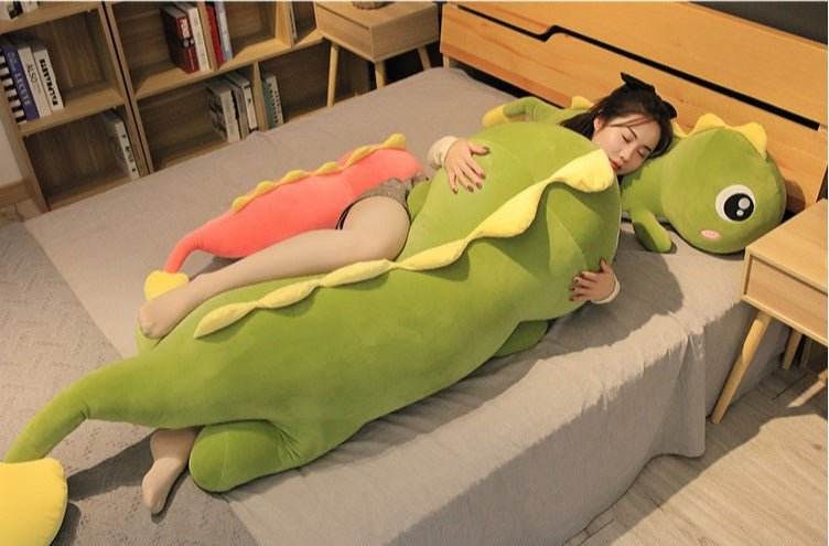 Giant Green Pink Dinosaur Plush Toys Sleeping Pillow - TOY-PLU-24411 - Hebei shangqi - 42shops