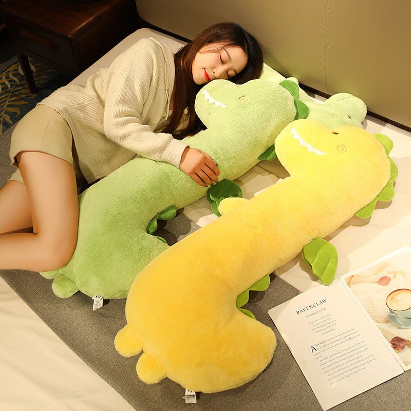 Giant Green Yellow Dinosaur Plush Body Pillow – 42shops