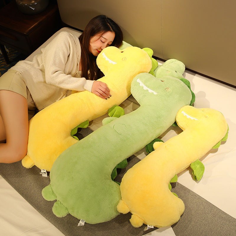 Giant Green Yellow Dinosaur Plush Body Pillow - TOY-PLU-96103 - Yangzhoukabusha - 42shops