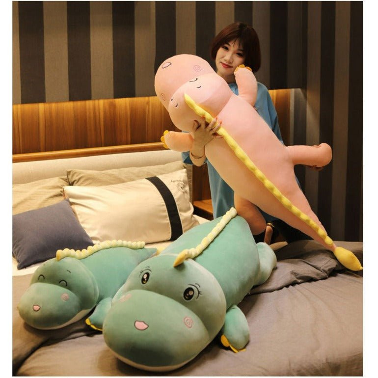 Giant Pink Green Dinosaur Plush Toys - TOY-PLU-24301 - Hanjiang mengfeite - 42shops