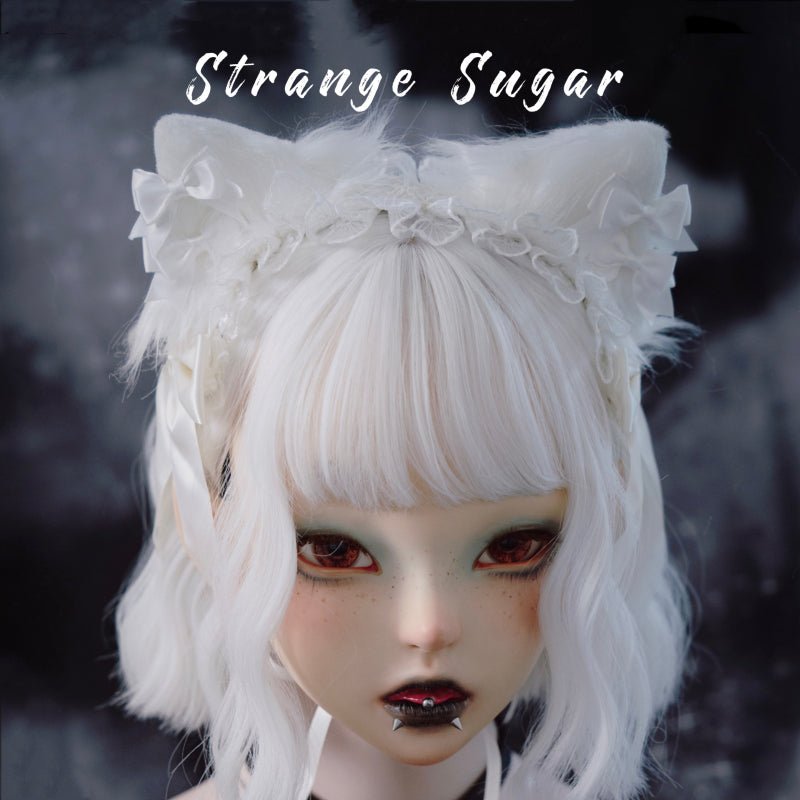 Gothic Dark Subculture Gray and Black Cat Ear Headband - TOY-ACC-58207 - Strange Sugar - 42shops
