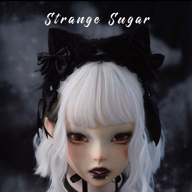 Gothic Dark Subculture Gray and Black Cat Ear Headband - TOY-ACC-58203 - Strange Sugar - 42shops