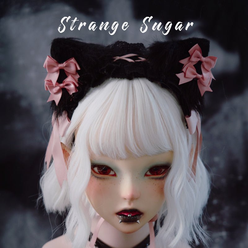 Gothic Dark Subculture Gray and Black Cat Ear Headband - TOY-ACC-58211 - Strange Sugar - 42shops