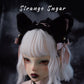 Gothic Dark Subculture Gray and Black Cat Ear Headband - TOY-ACC-58205 - Strange Sugar - 42shops