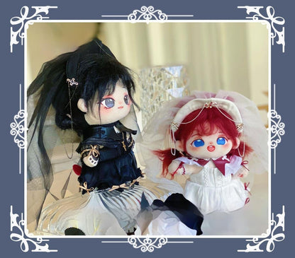 Gothic Wedding Doll Clothes White Black Lolita Doll Clothes - TOY-ACC-62902 - THE CARROT'S - 42shops