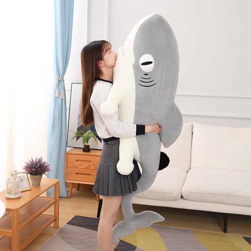 Gray Shark Plush Toys Stuffed Animal Pillow - TOY-PLU-40301 - Hangzhou maruisha - 42shops