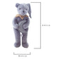 Gray Tone Bear Plush Toy - TOY-PLU-34501 - Zibo baiding - 42shops