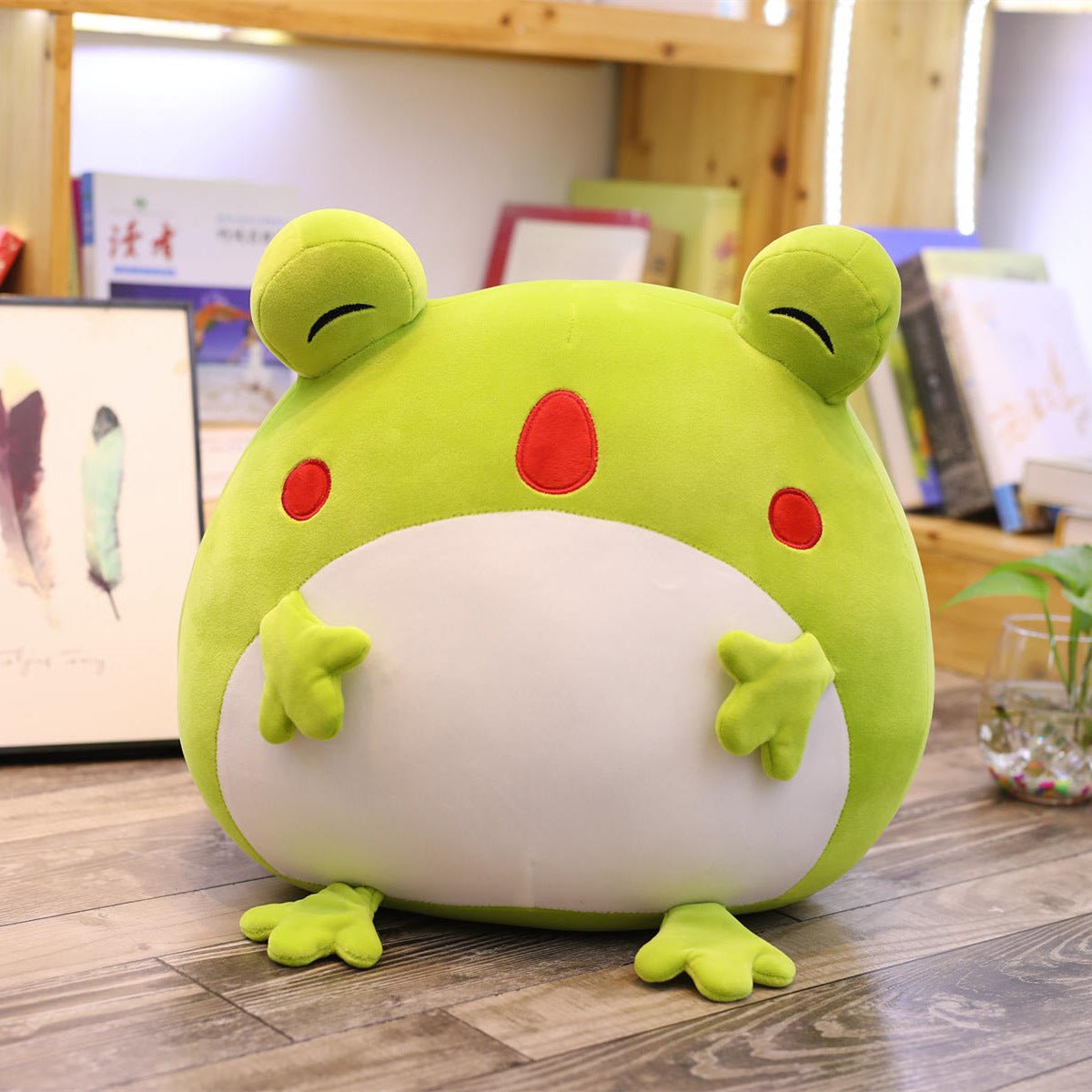Green Frog Plush Toy Pillow - TOY-PLU-33807 - Yangzhou yiqingzhou - 42shops
