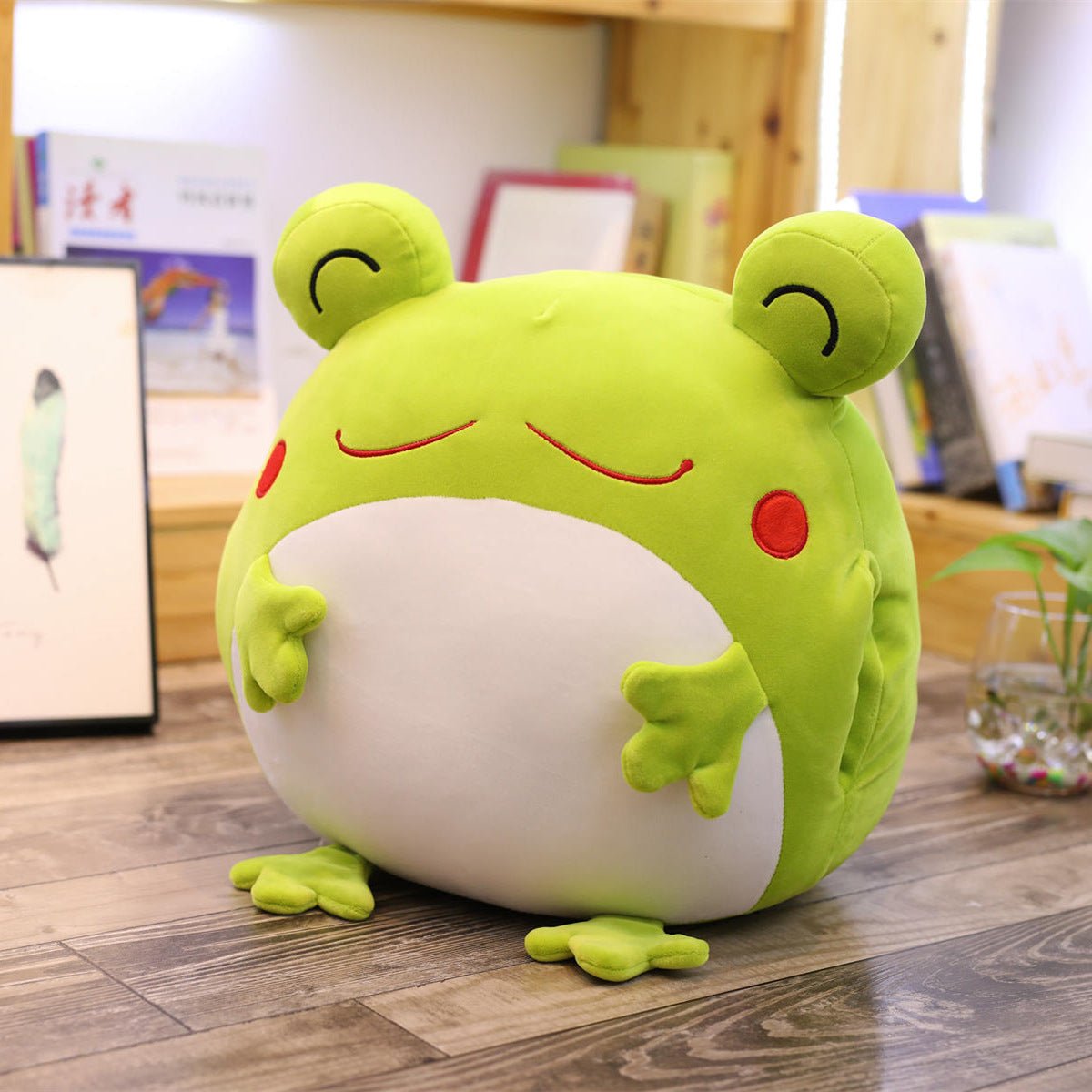 Green Frog Plush Toy Pillow - TOY-PLU-33804 - Yangzhou yiqingzhou - 42shops
