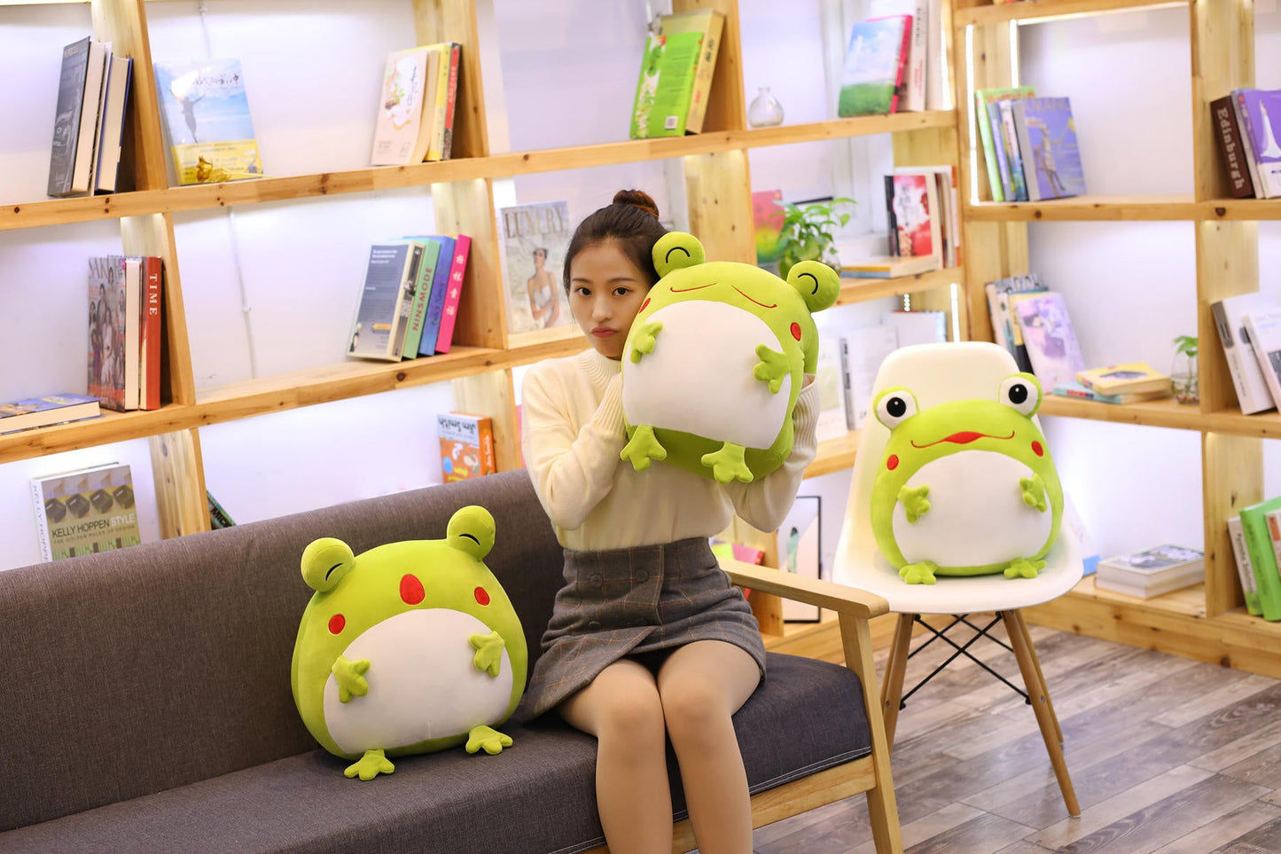 Green Frog Plush Toy Pillow - TOY-PLU-33810 - Yangzhou yiqingzhou - 42shops