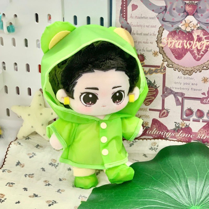 Green Frog Raincoat Rag Doll Clothes - TOY-PLU-64401 - Strawberry universe - 42shops