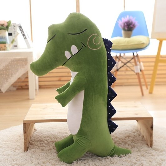 Green Pink Gray Crocodile Stuffed Animal Plush Toy - TOY-PLU-97805 - Yangzhouyuanlong - 42shops