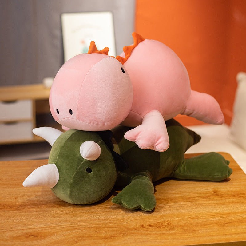 Green Pink Triangle Dinosaur Plush Toy - TOY-PLU-91301 - Beizhiguang - 42shops