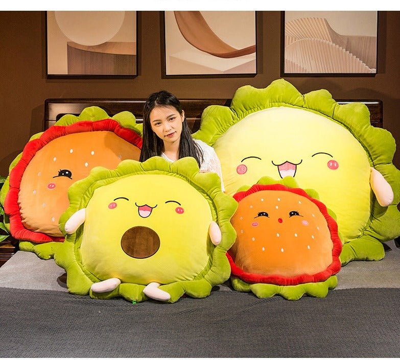 Green Sunflower Avocado Plush Pillow Blanket - TOY-PLU-95105 - Yangzhouboshiwei - 42shops