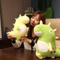 Green Yellow Dinosaur Plush Toy Stuffed Animal - TOY-PLU-26201 - Yangzhou bosiwei - 42shops
