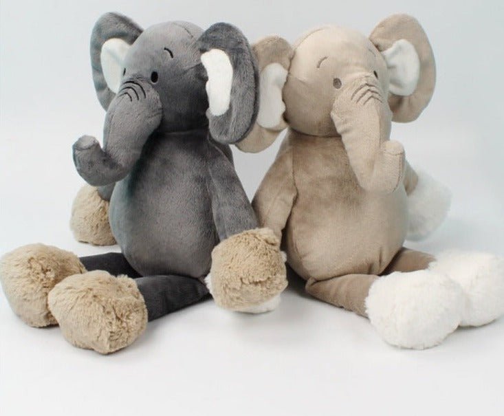 Grey Beige Elephant Toys Stuffed Animal - TOY-PLU-34401 - Xuzhou tianmu - 42shops