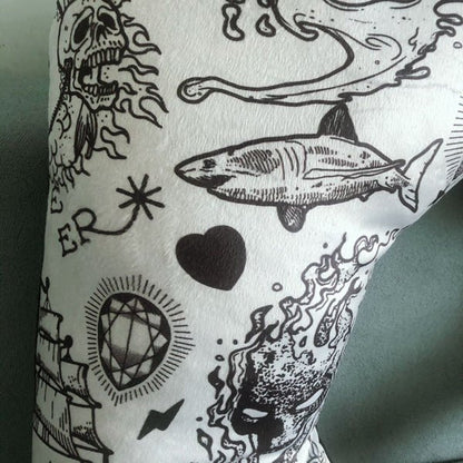 Halloween Boyfriend Tattoo Arm Iregular Cushions   