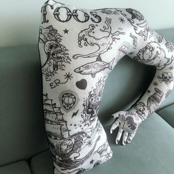 Halloween Boyfriend Tattoo Arm Iregular Cushions   