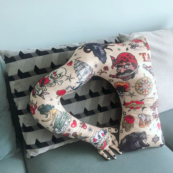 Halloween Boyfriend Tattoo Arm Iregular Cushions   