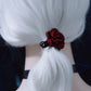 Halloween Dark Gothic Black Red Rose Hair Ties - TOY-PLU-134701 - Strange Sugar - 42shops