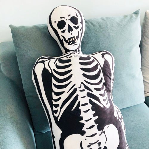 Halloween Dark Gothic Gift Personalized Skeleton Frame Pillow - TOY-PLU-139304 - TAOTAOMIX - 42shops
