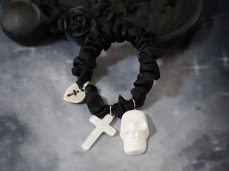 Halloween Dark Gothic Hair Accessories Black Metal with Skull Cross Spider - TOY-ACC-57805 - Strange Sugar - 42shops