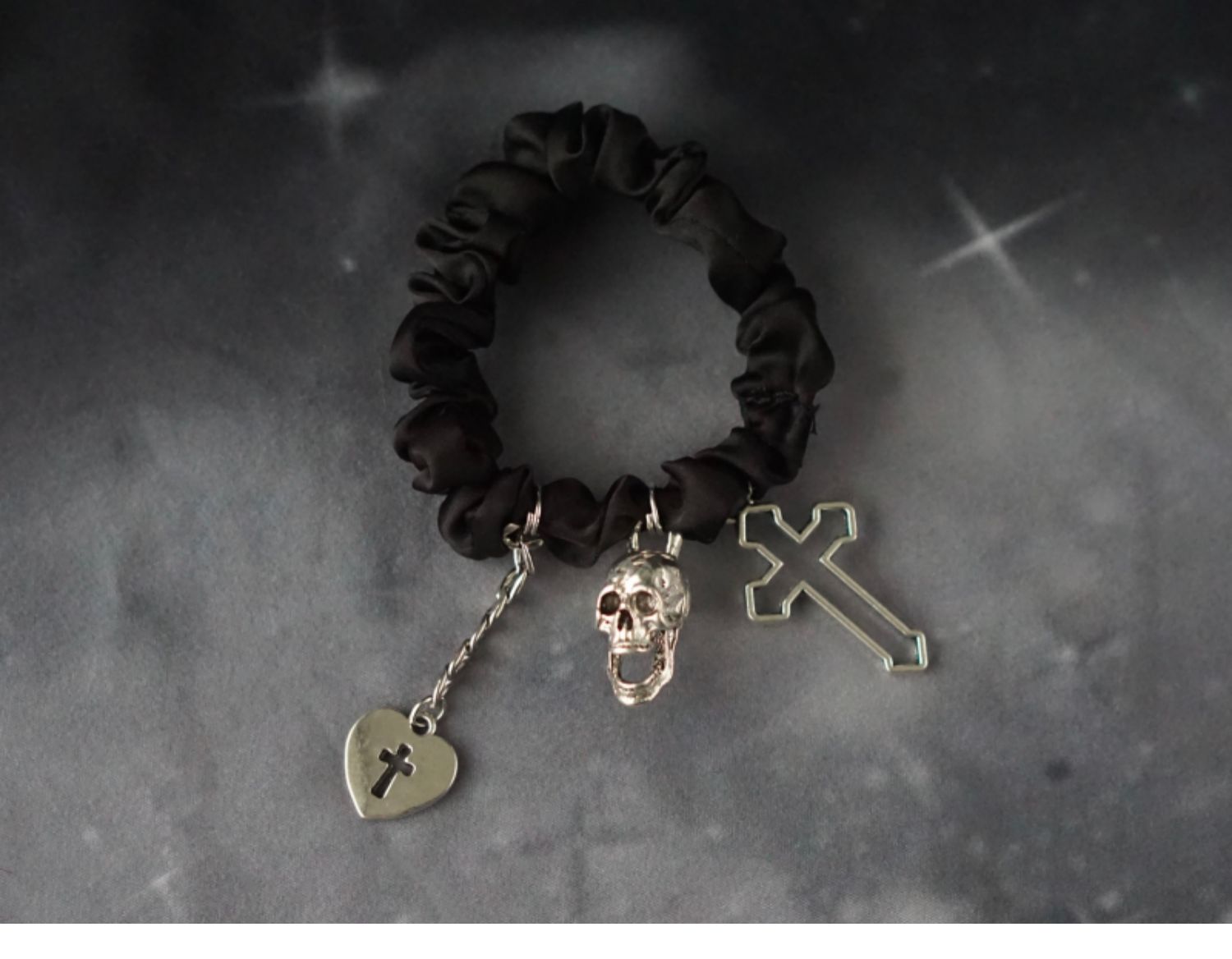 Halloween Dark Gothic Hair Accessories Black Metal with Skull Cross Spider - TOY-ACC-57802 - Strange Sugar - 42shops