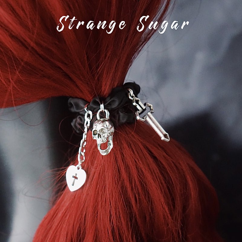 Halloween Dark Gothic Hair Accessories Black Metal with Skull Cross Spider - TOY-ACC-57801 - Strange Sugar - 42shops