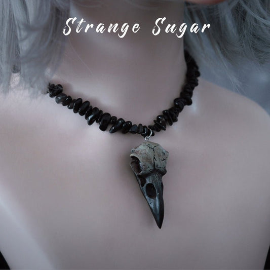 Halloween Dark Gothic Original Handmade Bird Bone Necklace - TOY-PLU-136901 - Strange Sugar - 42shops
