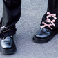 Halloween Dark Gothic Original Handmade Black Pink Pile Socks - TOY-PLU-135801 - Strange Sugar - 42shops