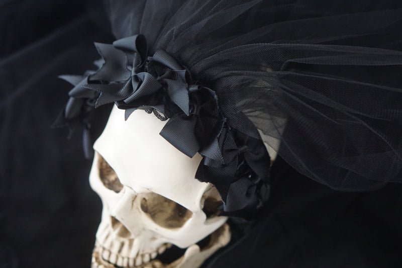 Halloween Dark Gothic Original Handmade Bowtie Veil - TOY-PLU-137301 - Strange Sugar - 42shops