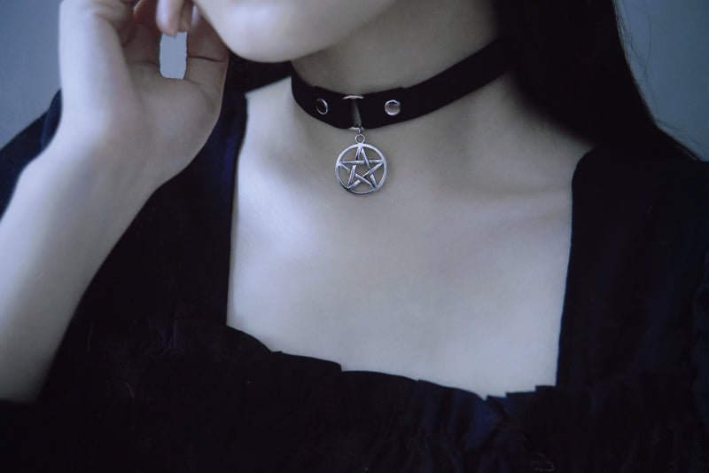 Halloween Dark Gothic Original Handmade Pentagram Choker - TOY-PLU-137401 - Strange Sugar - 42shops
