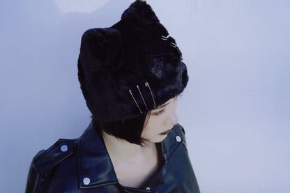 Halloween Dark Gothic Original Handmade Plush Cat's Ears Hat - TOY-PLU-136501 - Strange Sugar - 42shops