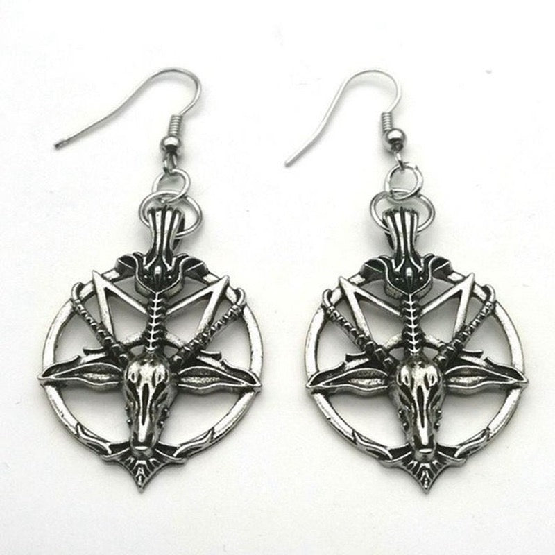 Halloween Dark Gothic Punk Niche Paired with Earrings - TOY-ACC-60811 - Fubaizhili - 42shops
