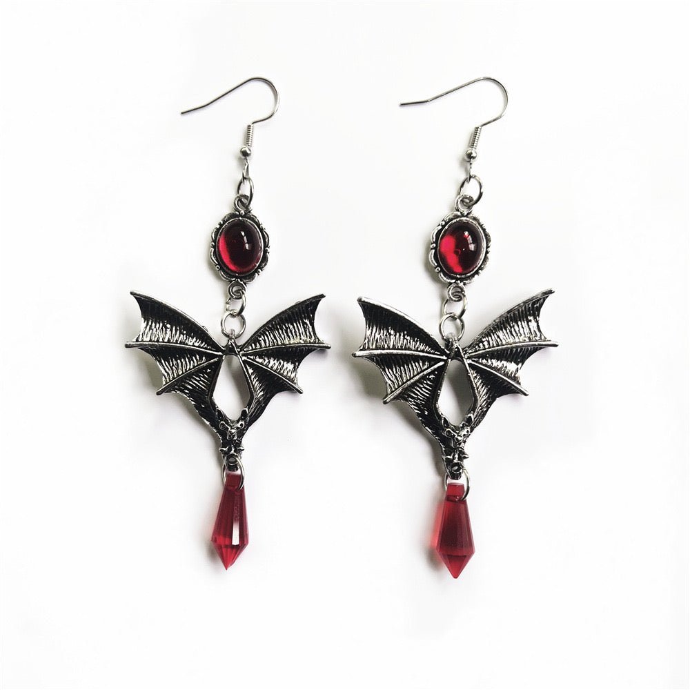 Halloween Dark Gothic Punk Niche Paired with Earrings - TOY-ACC-60806 - Fubaizhili - 42shops