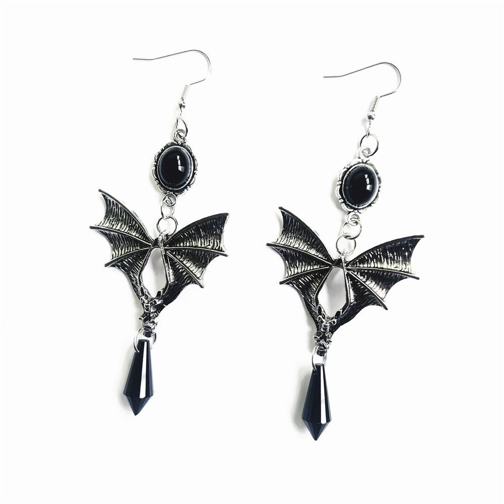 Halloween Dark Gothic Punk Niche Paired with Earrings - TOY-ACC-60807 - Fubaizhili - 42shops