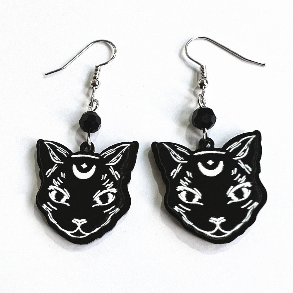 Halloween Dark Gothic Punk Niche Paired with Earrings - TOY-ACC-60802 - Fubaizhili - 42shops