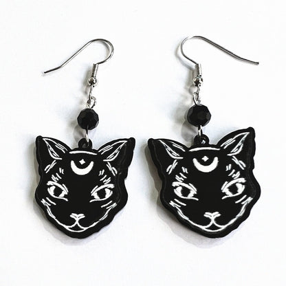 Halloween Dark Gothic Punk Niche Paired with Earrings - TOY-ACC-60802 - Fubaizhili - 42shops