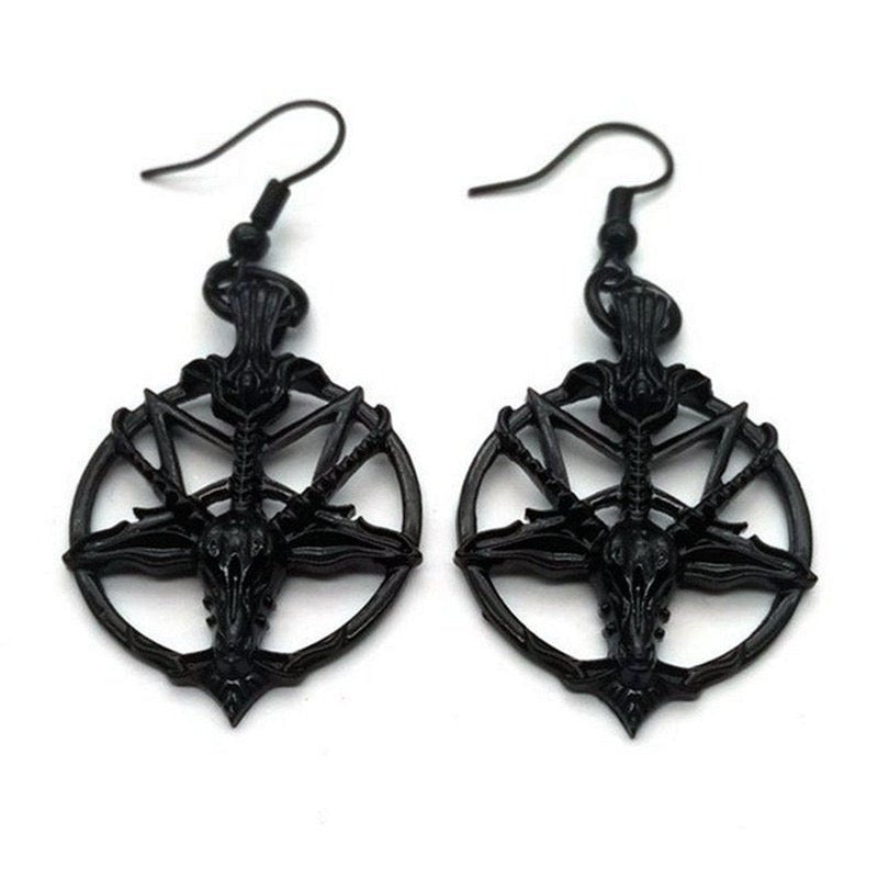 Halloween Dark Gothic Punk Niche Paired with Earrings - TOY-ACC-60809 - Fubaizhili - 42shops