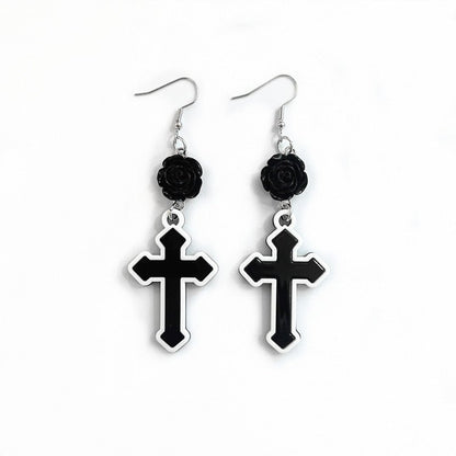 Halloween Dark Gothic Punk Niche Paired with Earrings - TOY-ACC-60804 - Fubaizhili - 42shops